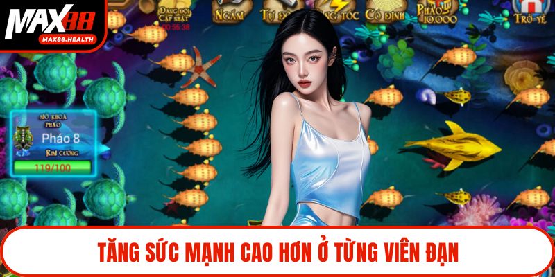Tăng sức mạnh cao hơn ở từng viên đạn